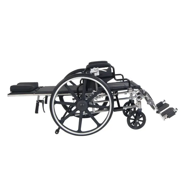 Viper Plus GT Full Reclining Wheelchair, Detachable Full Arms, 16" Seat