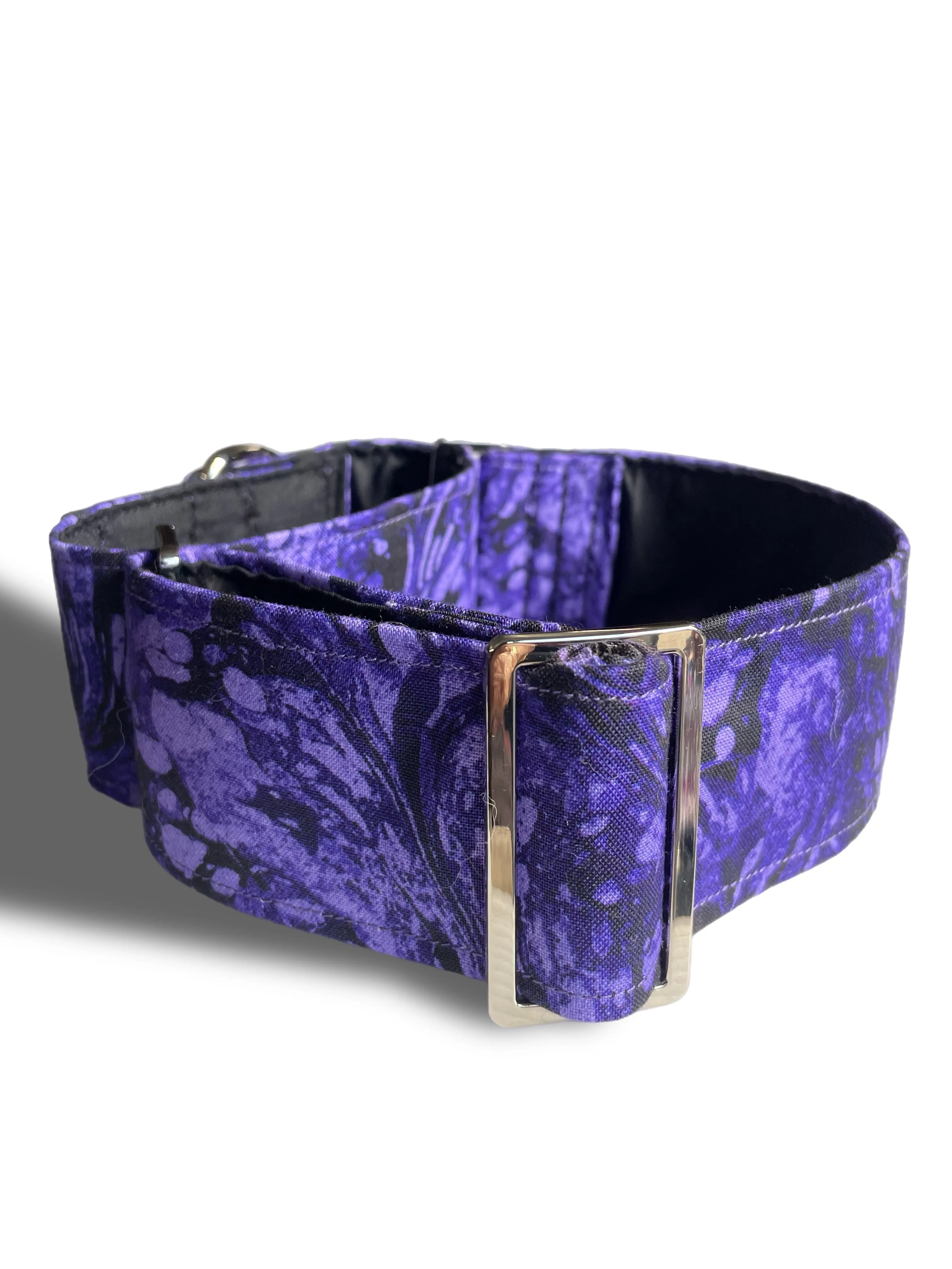 Vivid purple greyhound Martingale collar cotton covered wide super soft