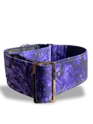 Vivid purple greyhound Martingale collar cotton covered wide super soft