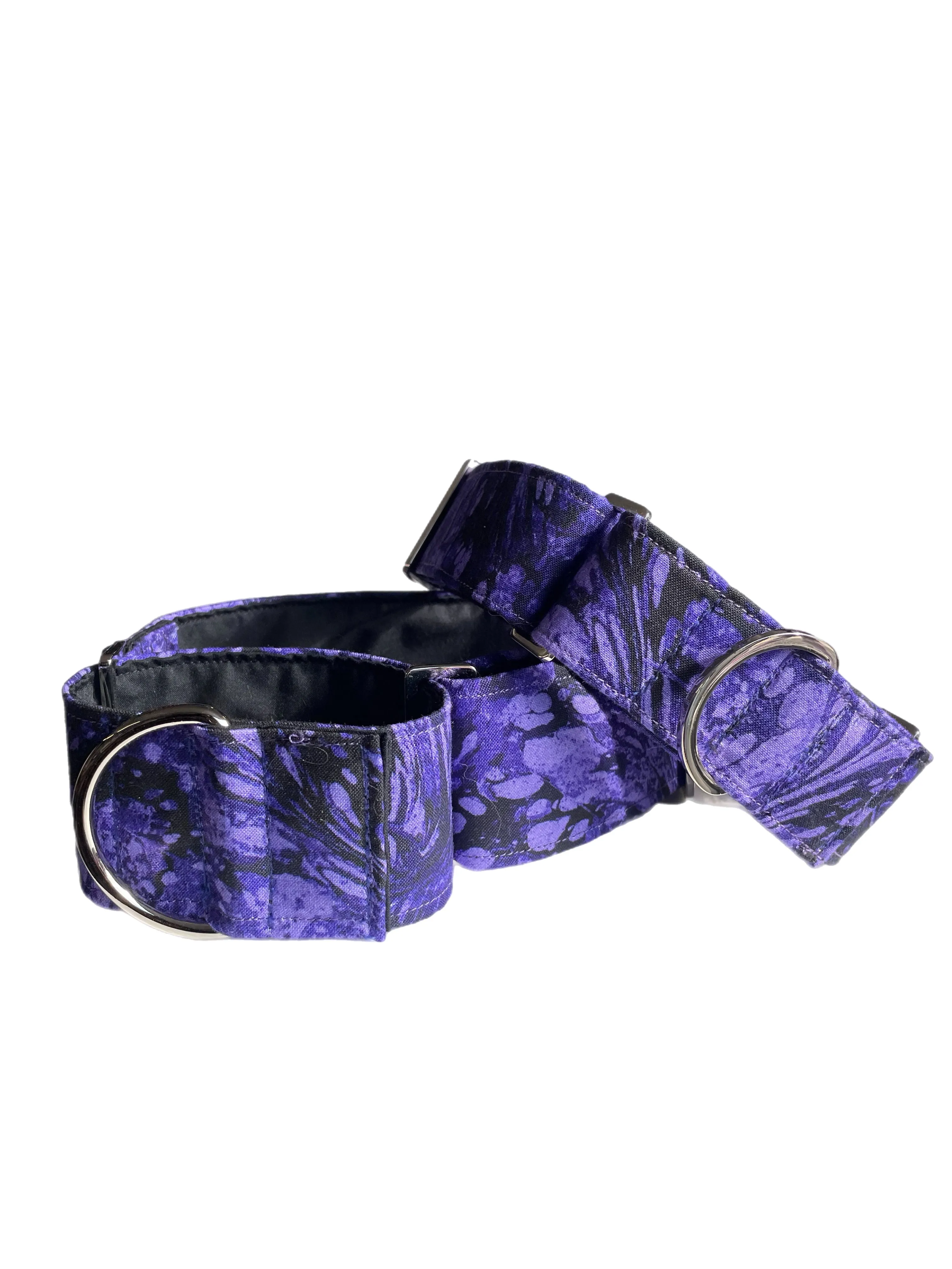 Vivid purple greyhound Martingale collar cotton covered wide super soft