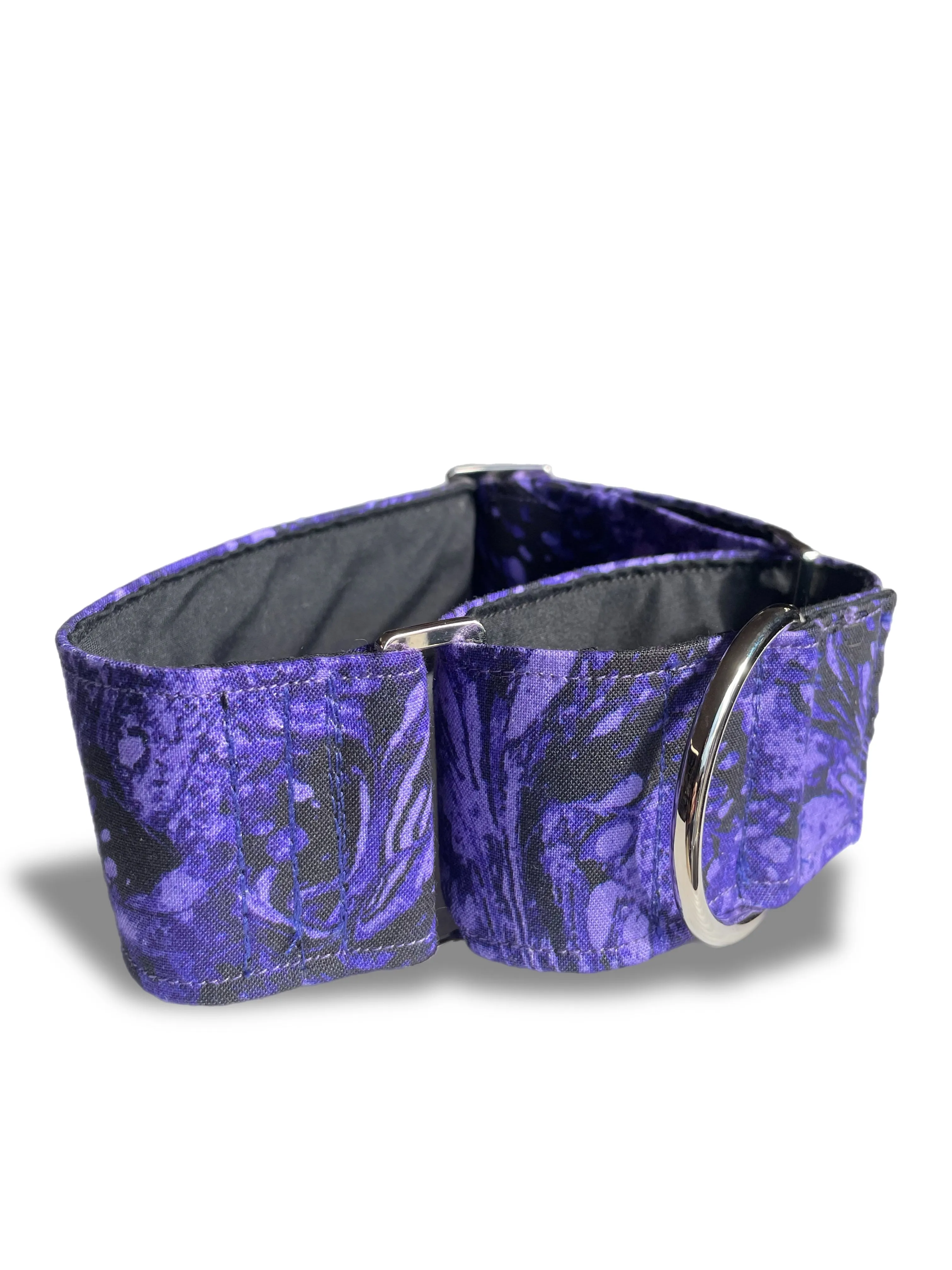 Vivid purple greyhound Martingale collar cotton covered wide super soft