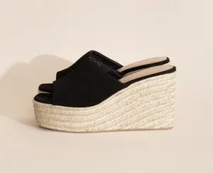 WEBSTER-20 Platform Wedge Slide Heels