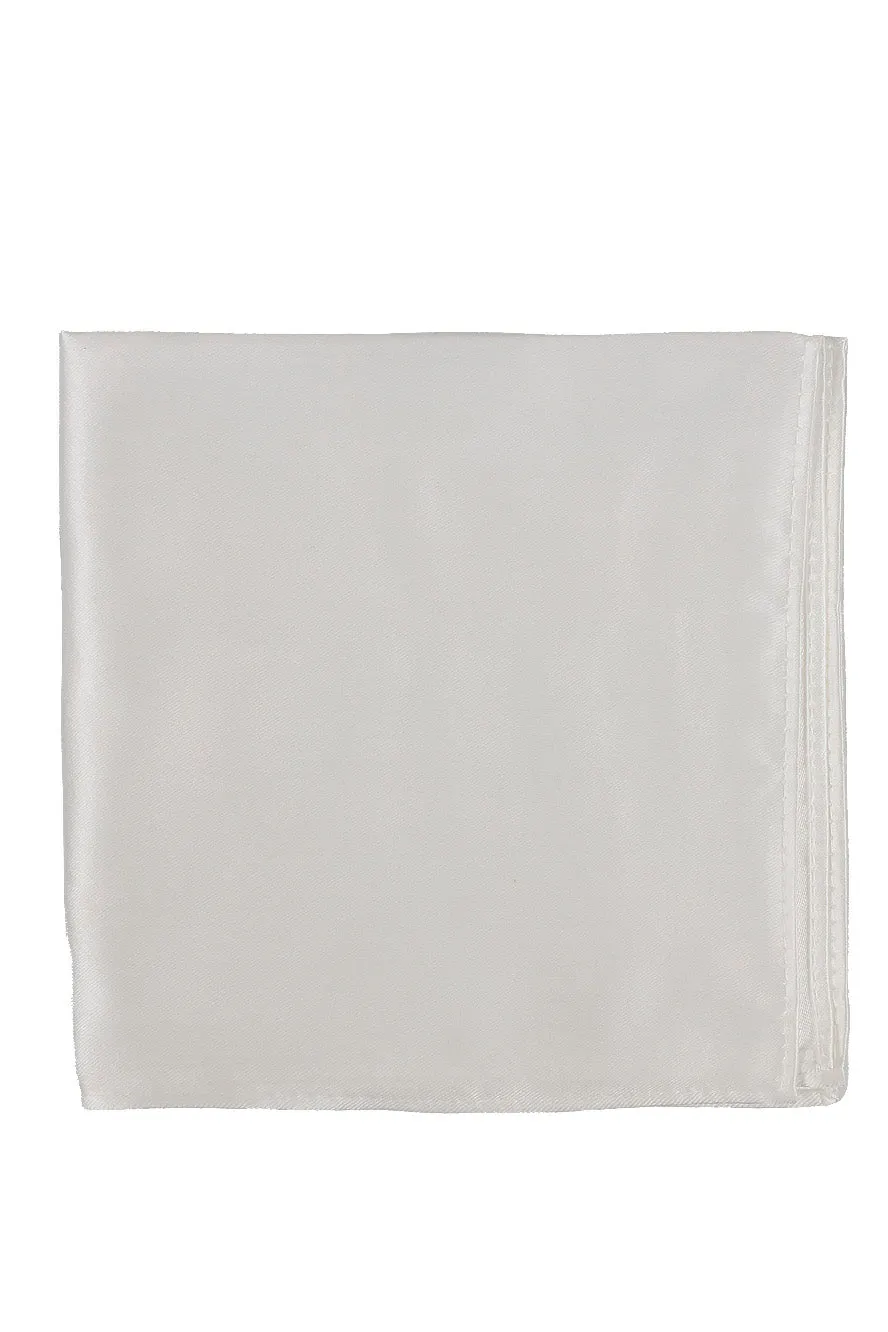 White Eternity Pocket Square