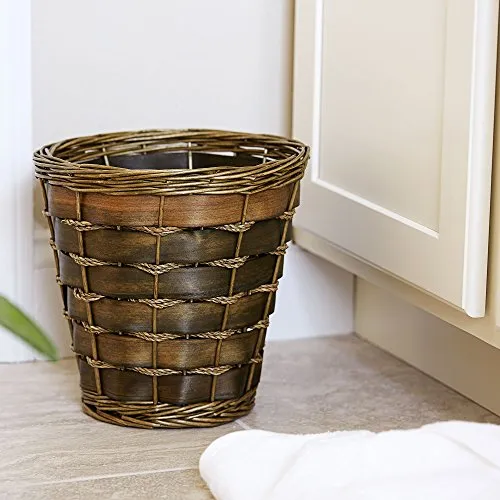 WickerBasket | Haven Willow and Poplar | Natural Dark Brown