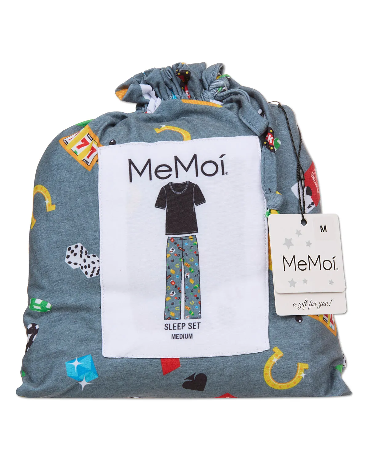 Women's Deal Me In Two Piece PJ Set In A Bag