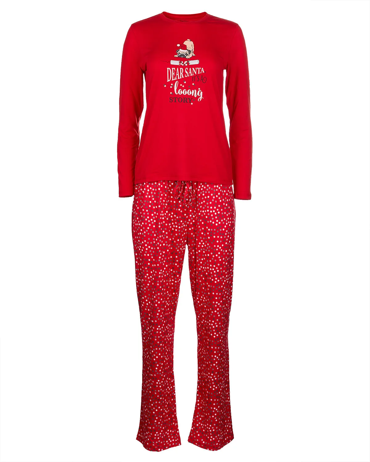 Women's It's A Long Story Two-Piece Christmas PJ Set