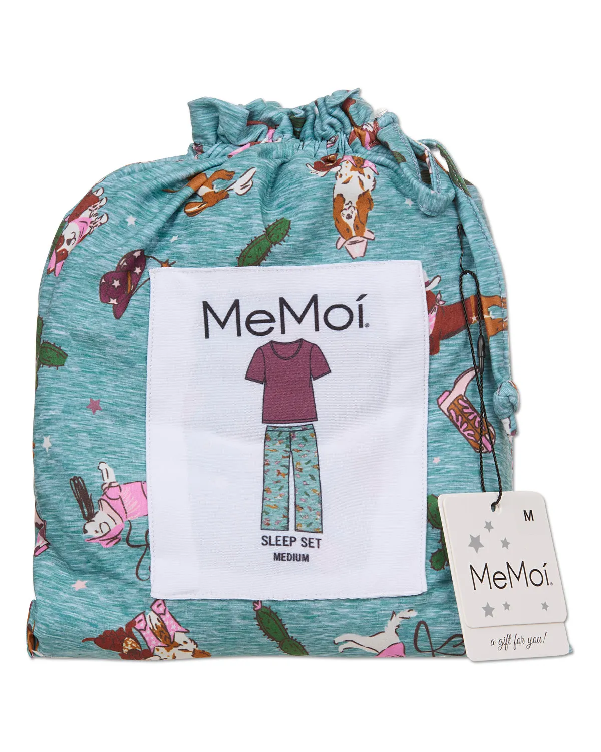Women's Rodeo Dogs Two Piece Pj Set In A Bag