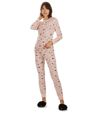Women's Ski Chalet Two-Piece PJ Set in a Bag