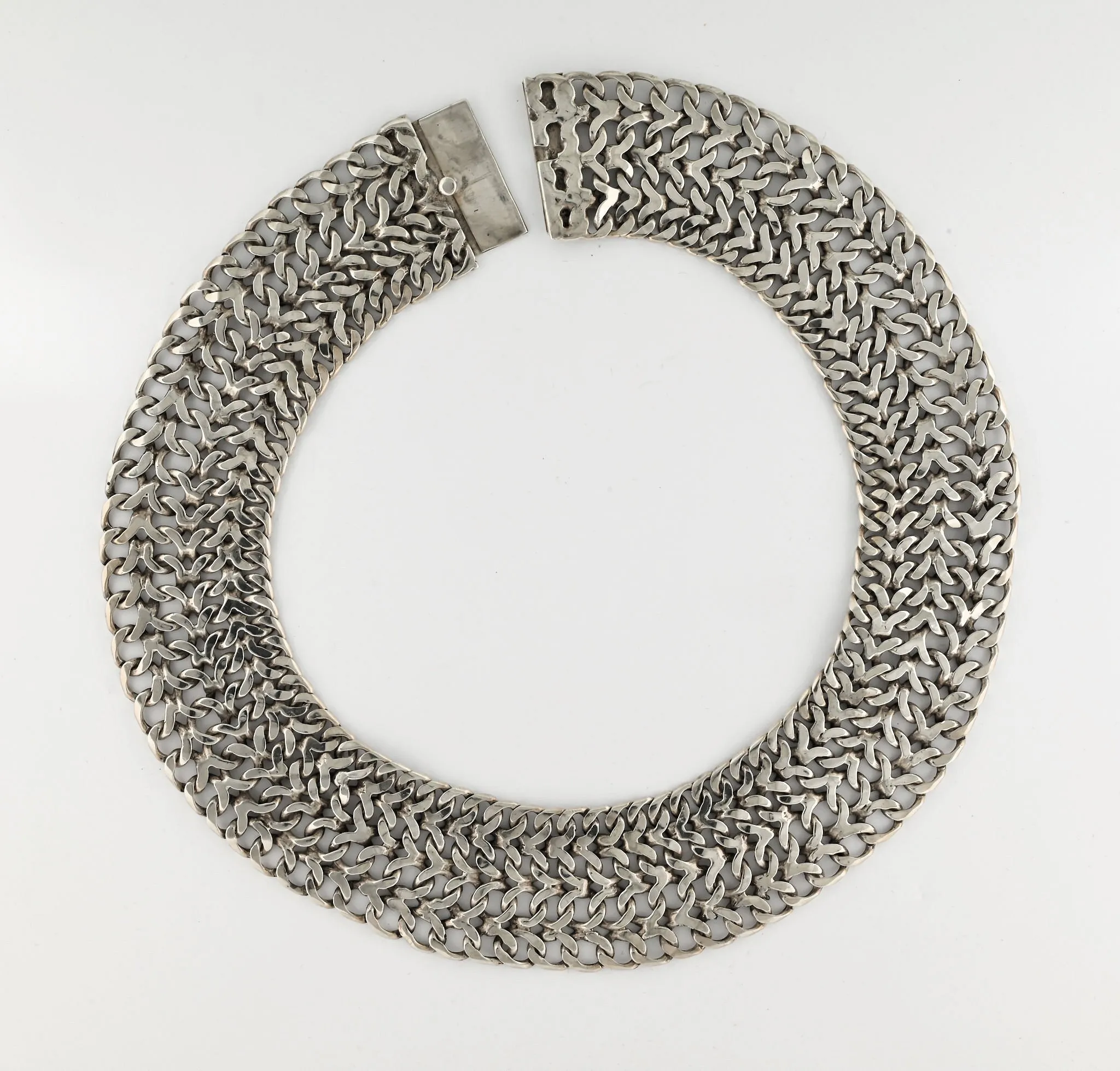 Woven Silver Collar (Mexico) by unknown