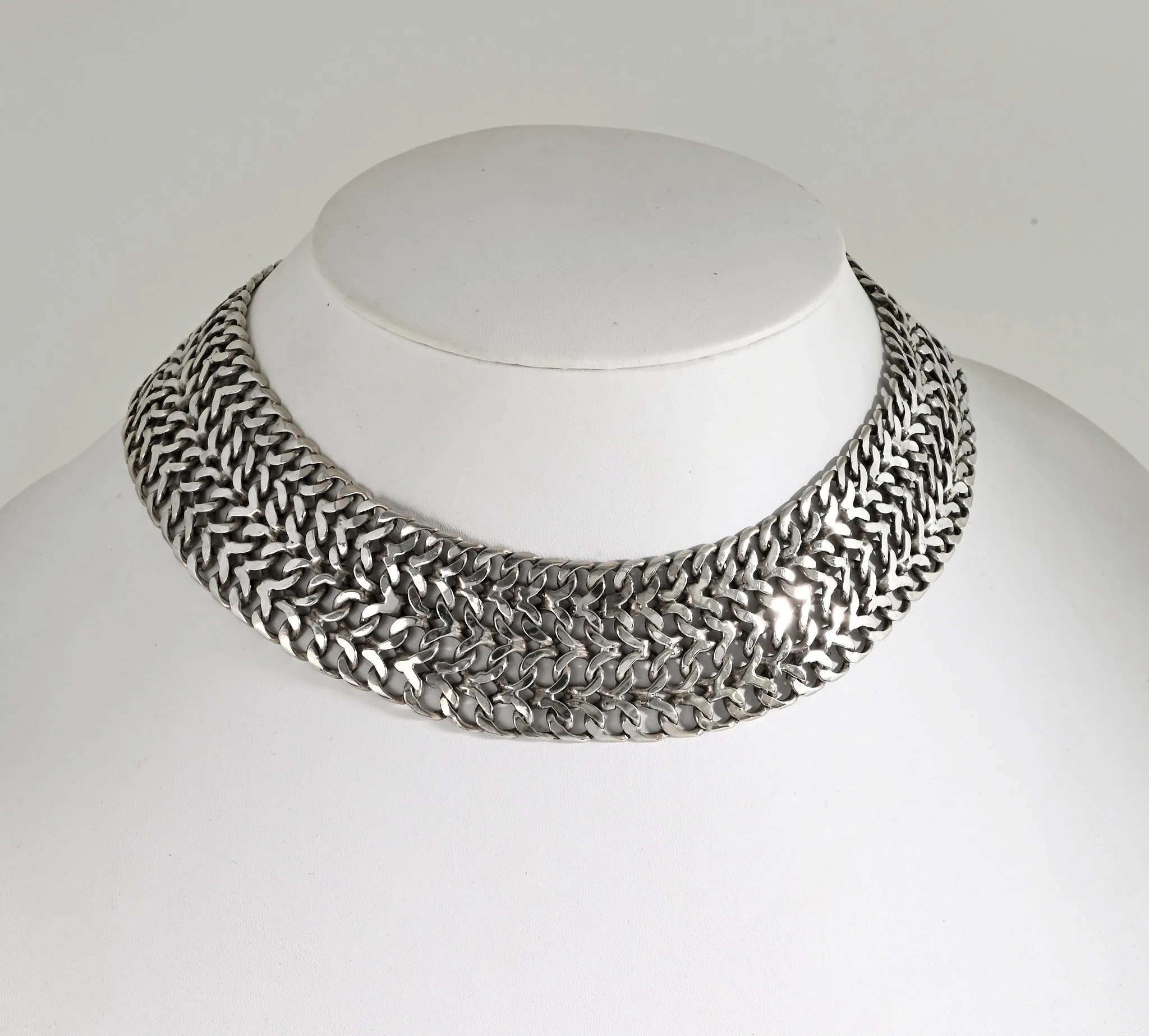 Woven Silver Collar (Mexico) by unknown