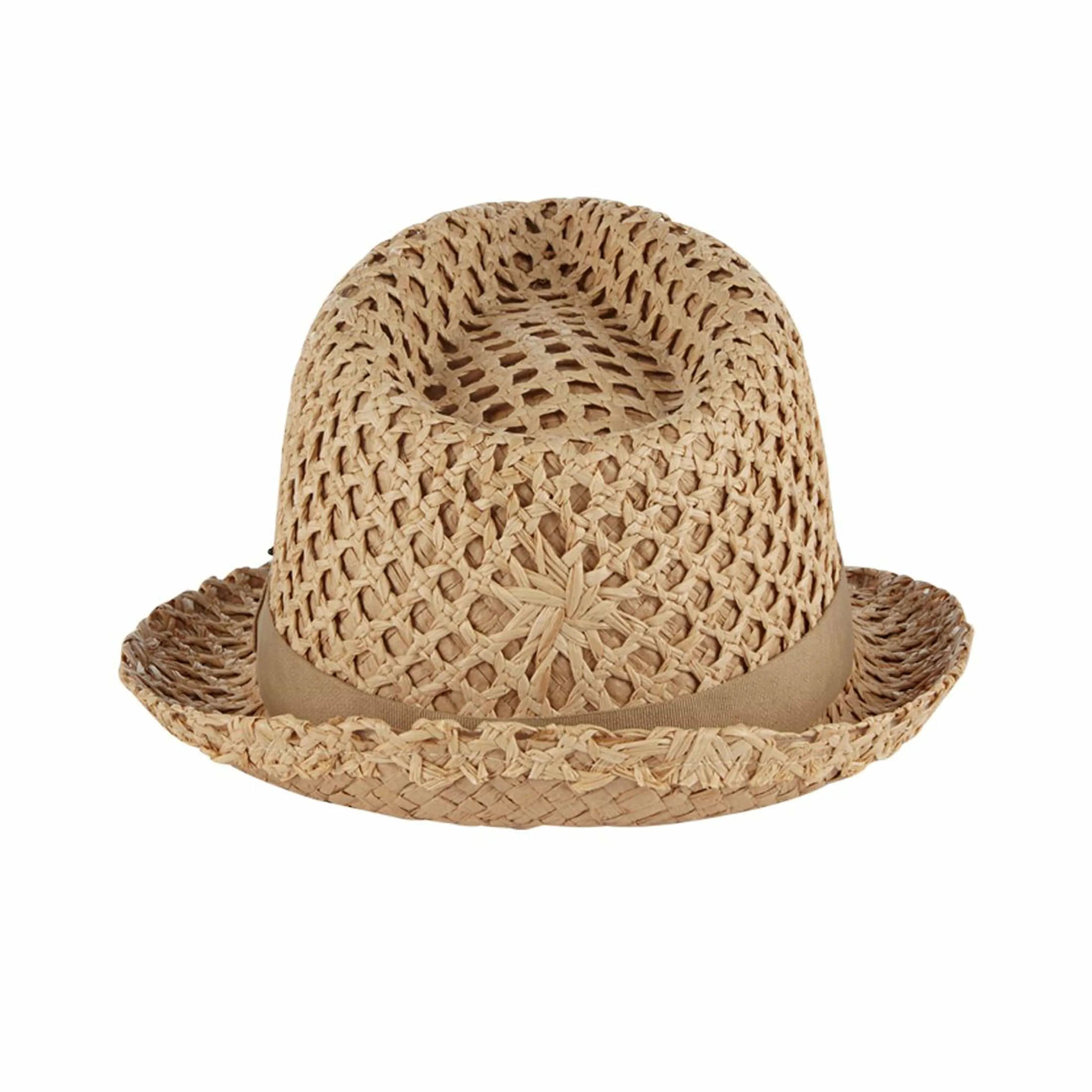 Woven Star Straw Fedora
