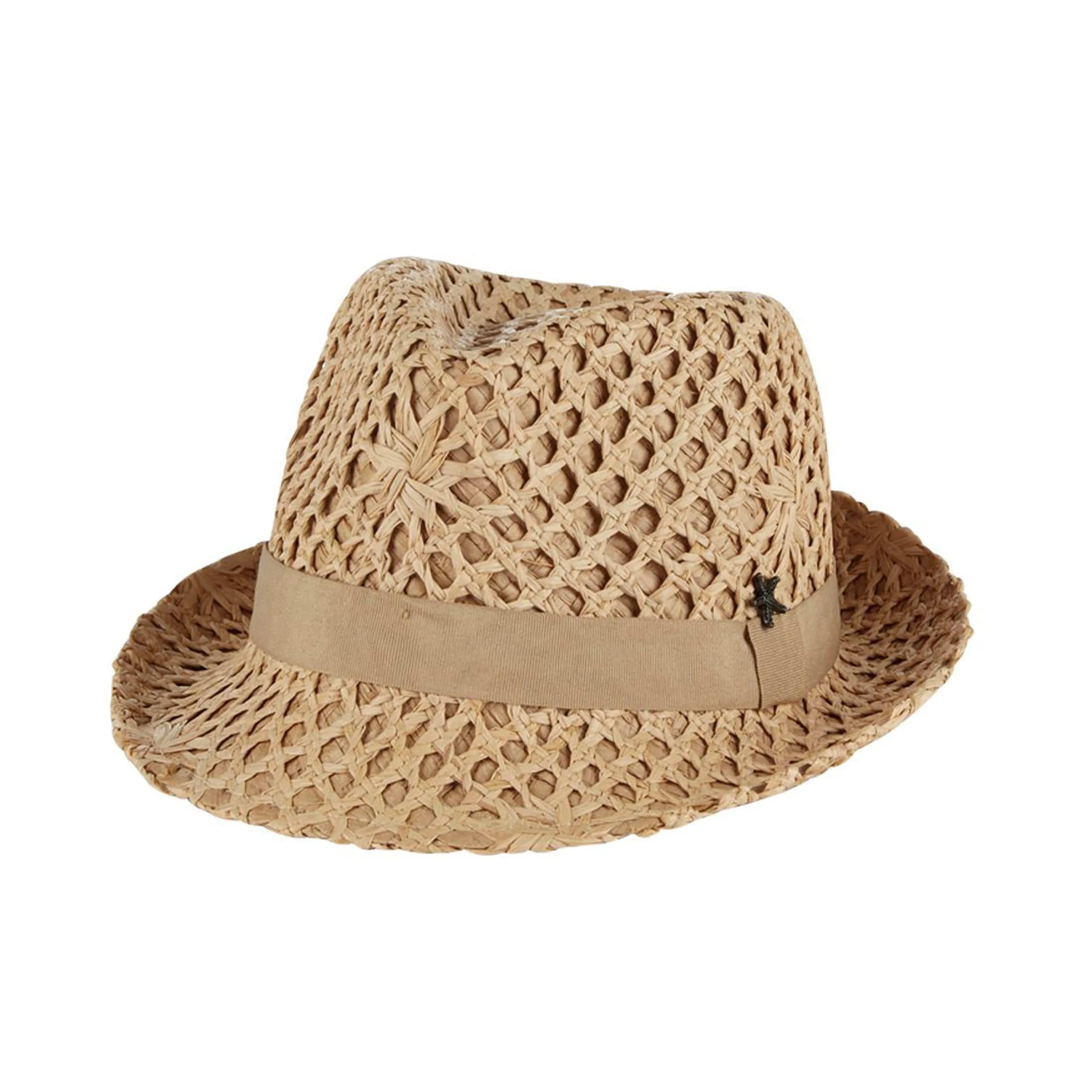 Woven Star Straw Fedora