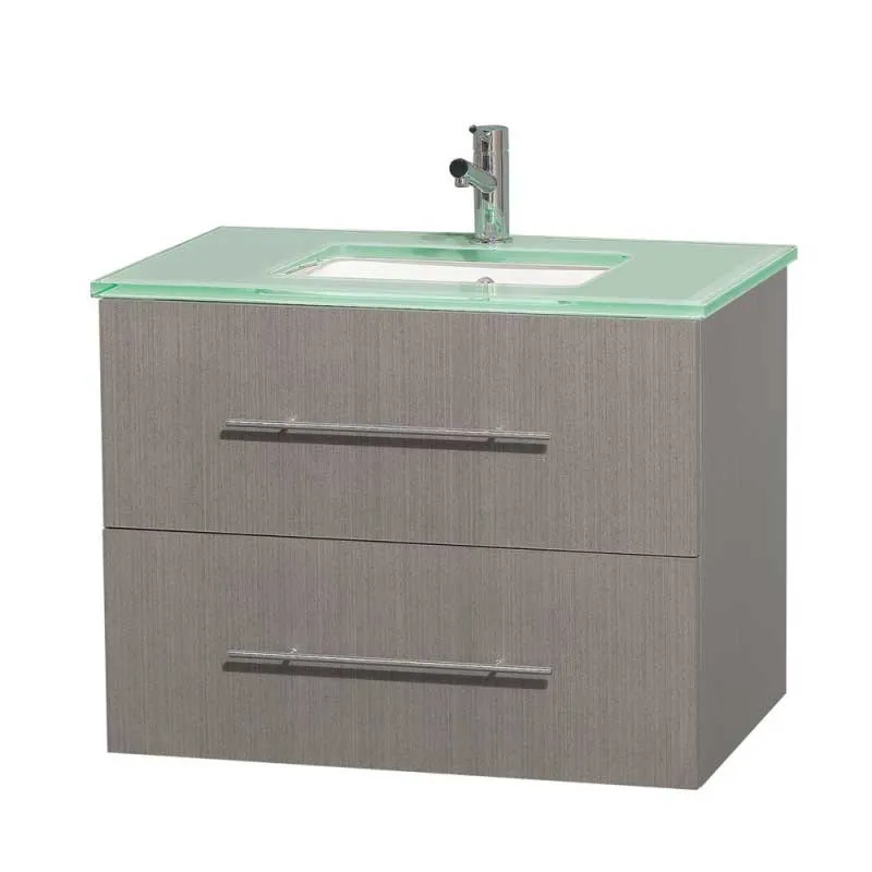 Wyndham Collection Centra 30" Single Bathroom Vanity for Undermount Sinks - Gray Oak WC-WHE009-30-SGL-VAN-GRO-