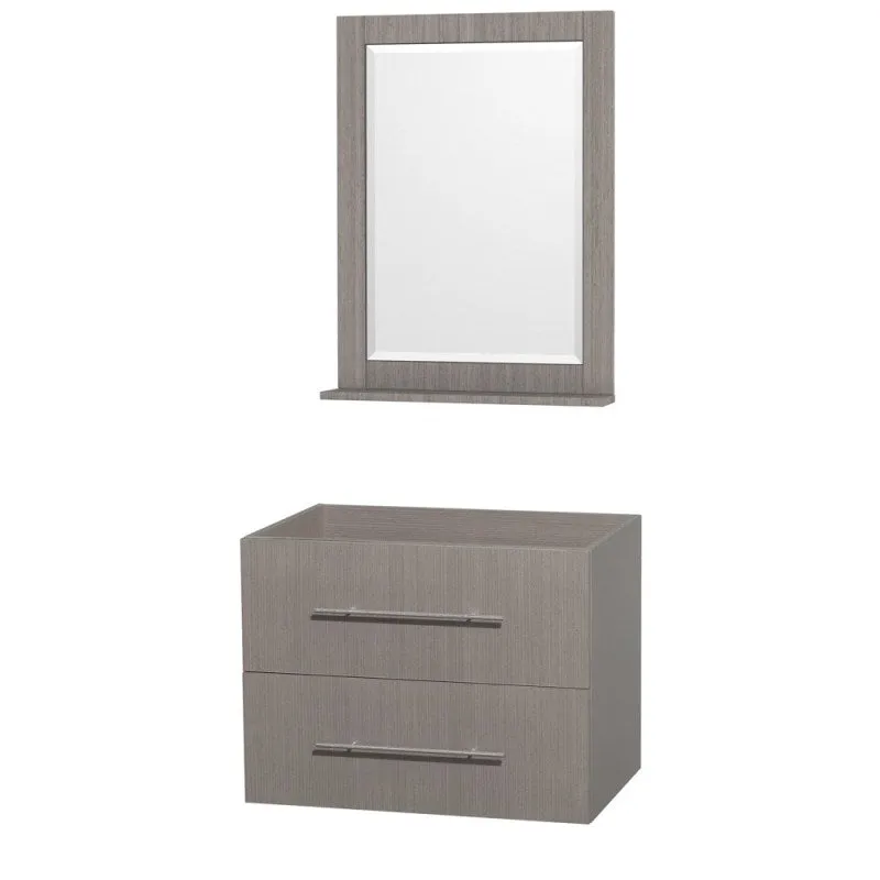 Wyndham Collection Centra 30" Single Bathroom Vanity for Undermount Sinks - Gray Oak WC-WHE009-30-SGL-VAN-GRO-