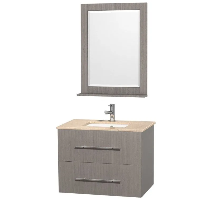 Wyndham Collection Centra 30" Single Bathroom Vanity for Undermount Sinks - Gray Oak WC-WHE009-30-SGL-VAN-GRO-
