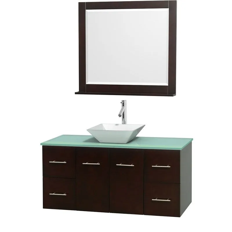 Wyndham Collection Centra 48" Single Bathroom Vanity Set for Vessel Sink - Espresso WC-WHE009-48-SGL-VAN-ESP