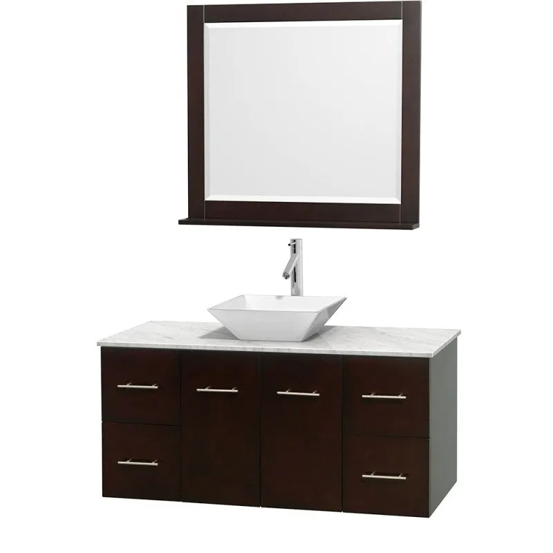 Wyndham Collection Centra 48" Single Bathroom Vanity Set for Vessel Sink - Espresso WC-WHE009-48-SGL-VAN-ESP