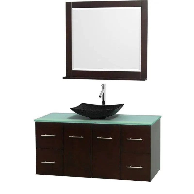 Wyndham Collection Centra 48" Single Bathroom Vanity Set for Vessel Sink - Espresso WC-WHE009-48-SGL-VAN-ESP