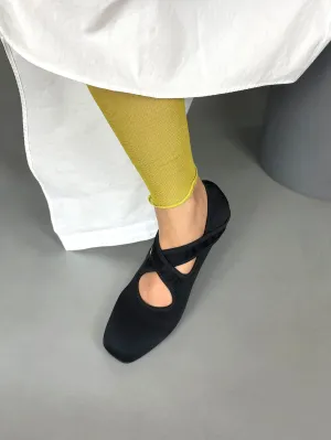 X Stretch Ballet Flat - Black