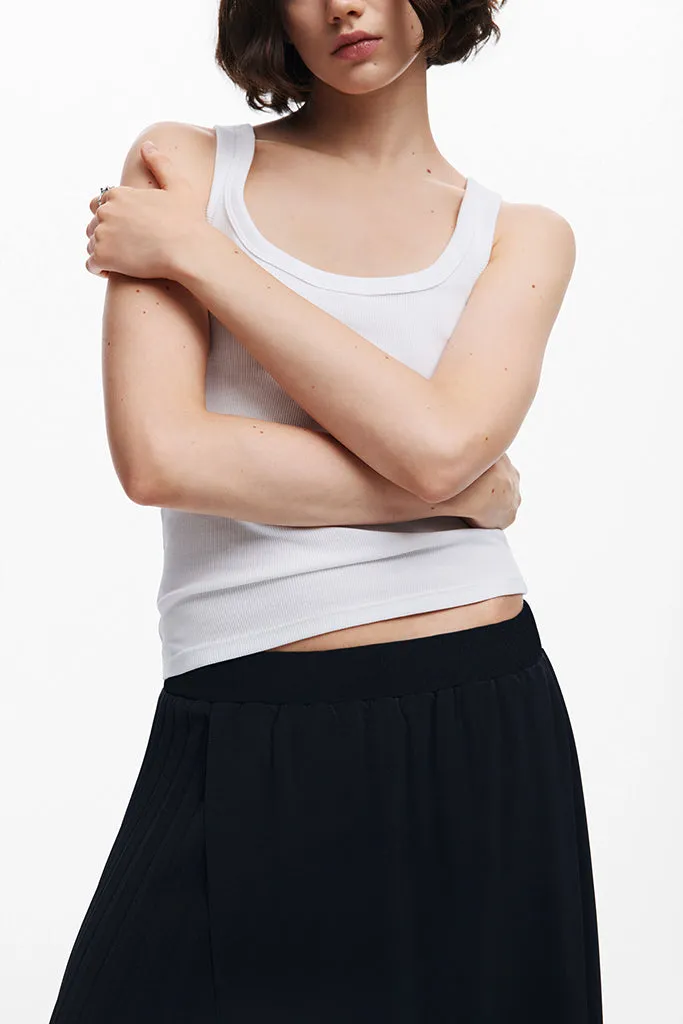 Xining Pleated Skirt in Black