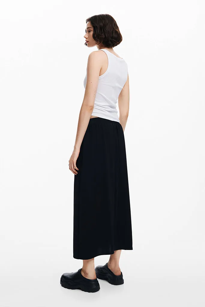 Xining Pleated Skirt in Black