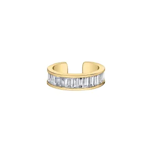 Yellow Gold Diamond Baguette Ear Cuff