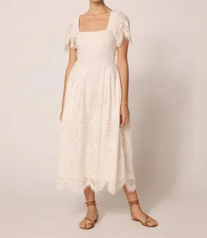 Yesenia Midi Dress In Ivory