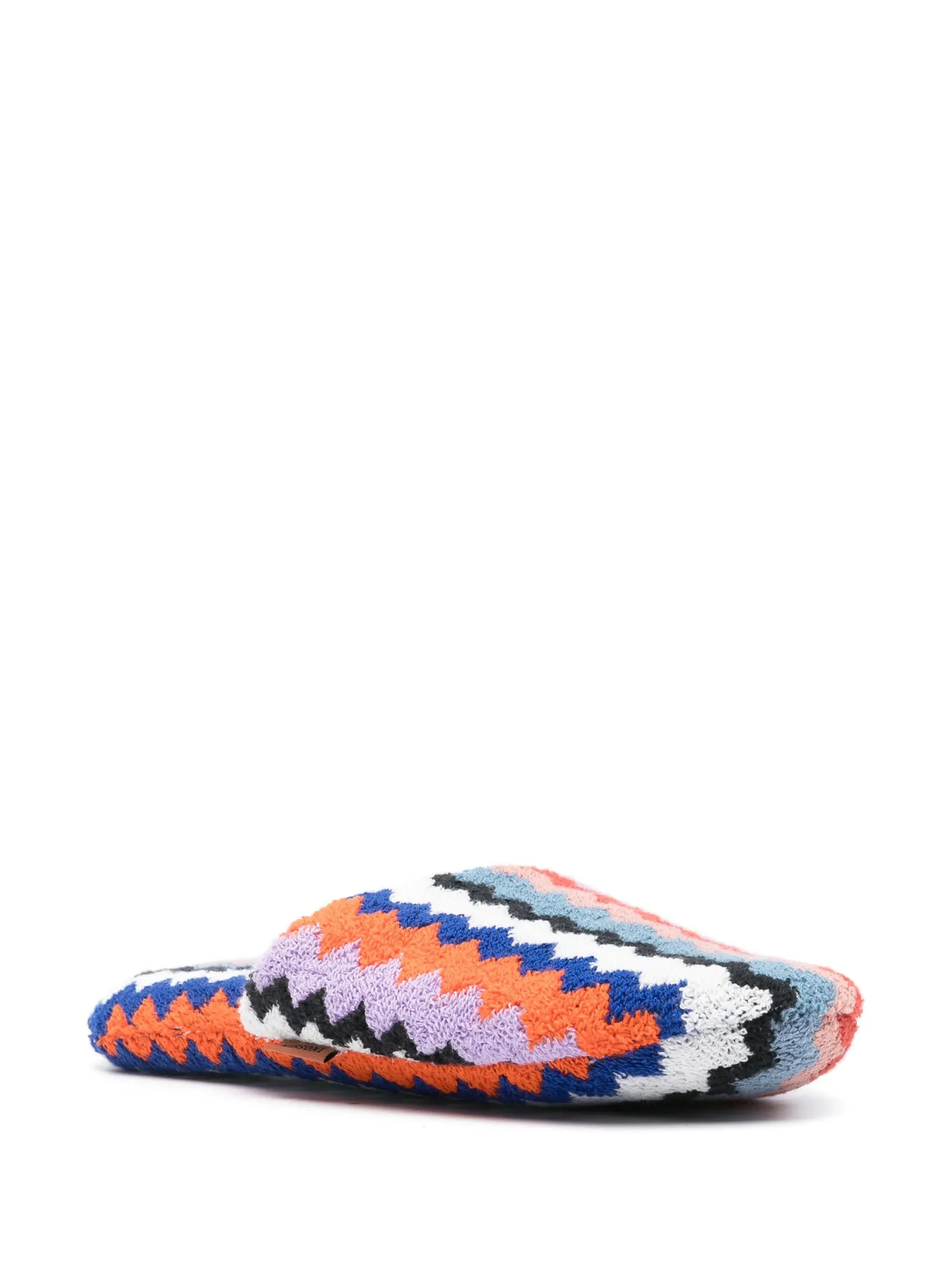 Zigzag-motif Slippers