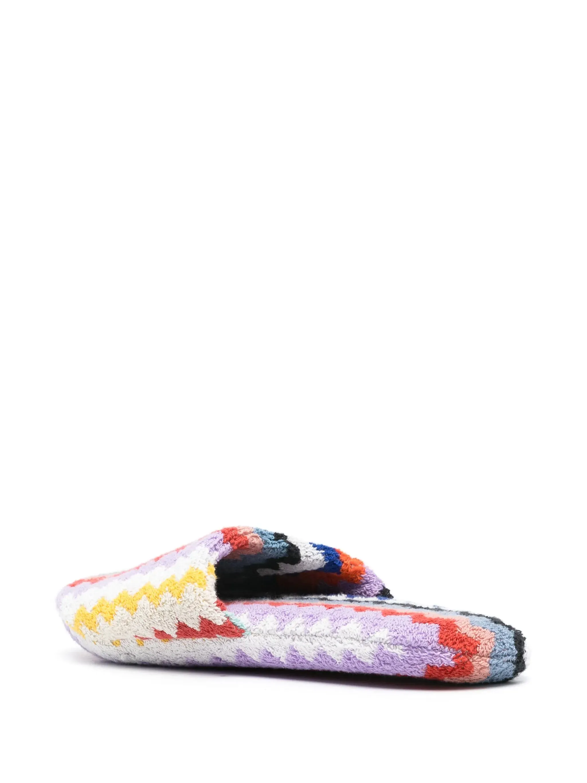 Zigzag-motif Slippers